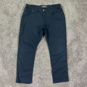DU/ER Mens 33x30 Performance Denim Pants Slim Fit Navy Blue Stretch‎ Casual Golf